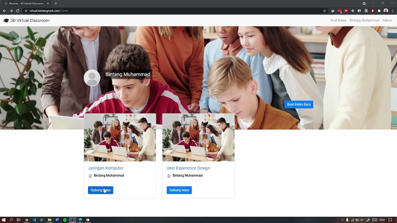Website 3D Virtual Classroom thumbnail